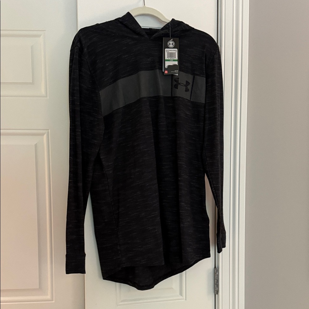 Under Armour Charcoal Hoodie Shirt with Logo